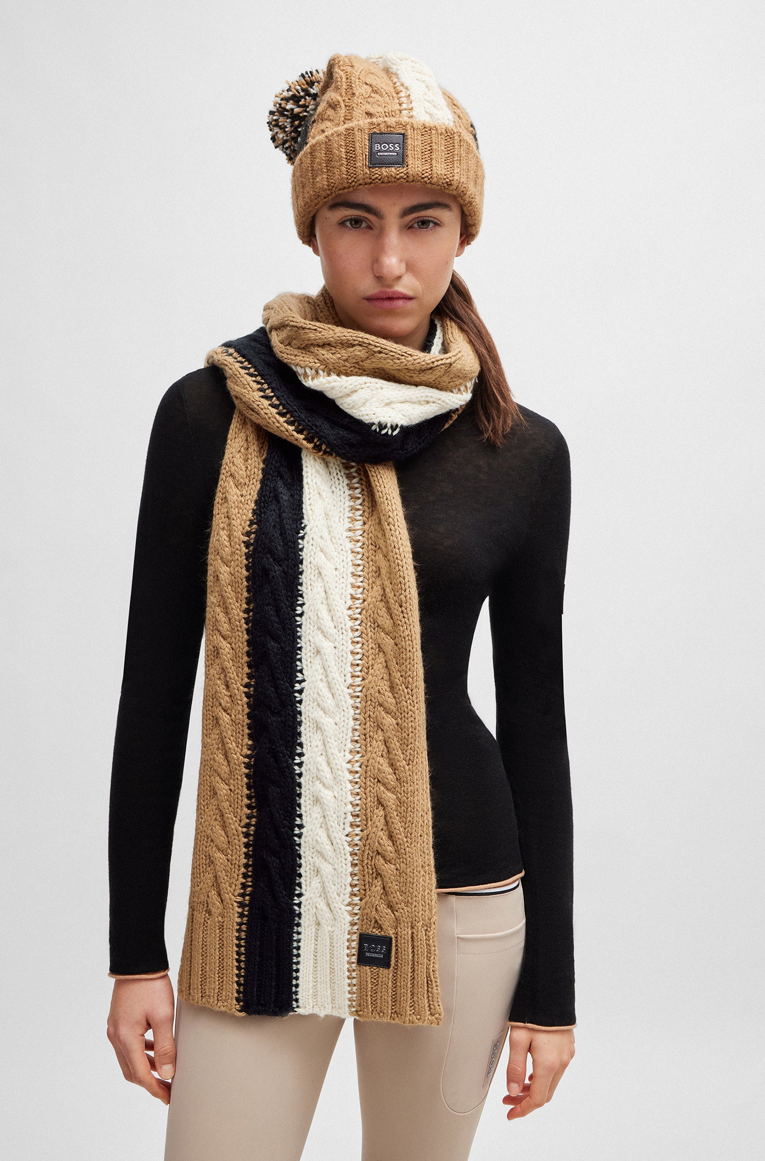 Cable-Knit Scarf